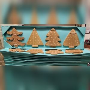 COPY - NWT •MARMALADE • Set of 4 Large Patterned Wooden Wall Decorative Christm…